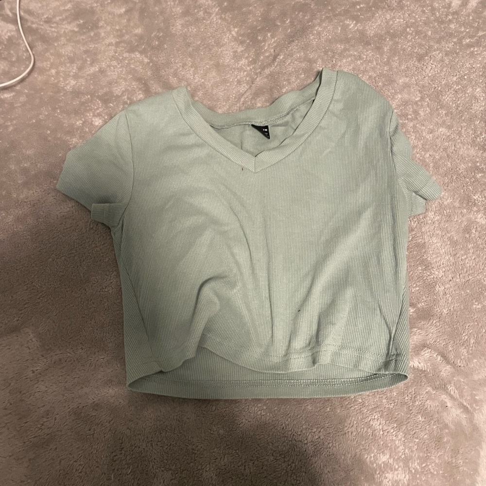 crop top blue/green